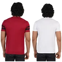 Stylish Multicoloured Polyester Printed Tees For Men Pack of 2-thumb1