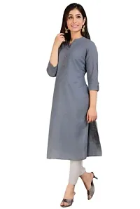 AVIKA Women's Cotton Stylish Dyed Kurti-thumb2