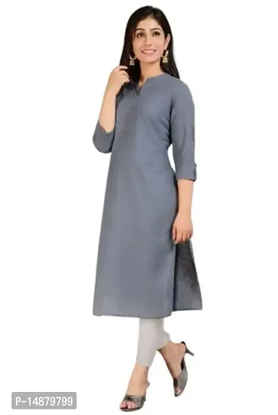 AVIKA Women's Cotton Stylish Dyed Kurti-thumb3