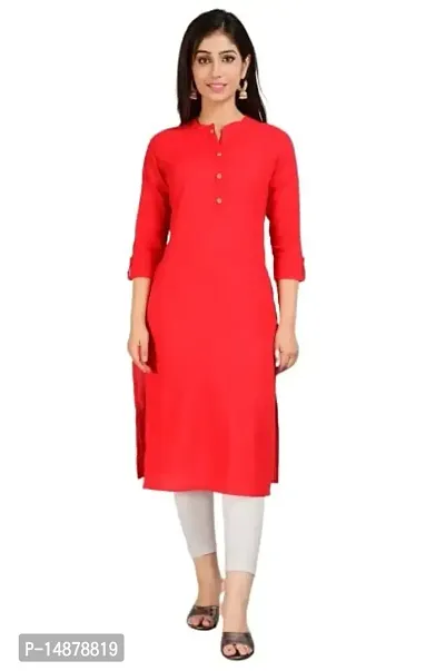 AVIKA Women's Cotton Stylish Dyed Kurti