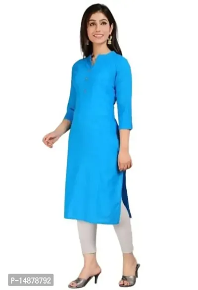 AVIKA Women's Cotton Stylish Dyed Kurti-thumb2