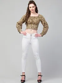 CULPI Casual Animal Print Women Multicolor Top-thumb4