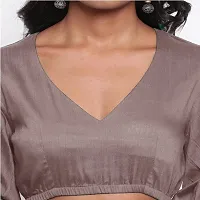 CULPI Casual Solid Women Brown Top-thumb3