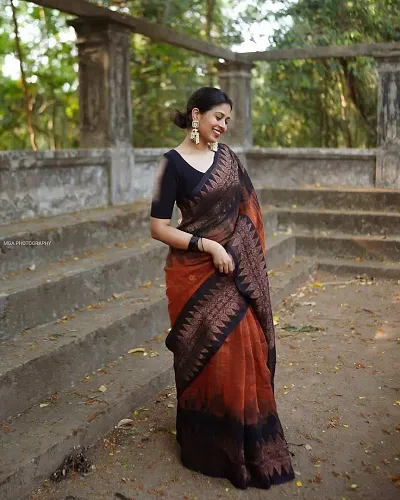 Classic Art Silk Jacquard Saree with Blouse piece