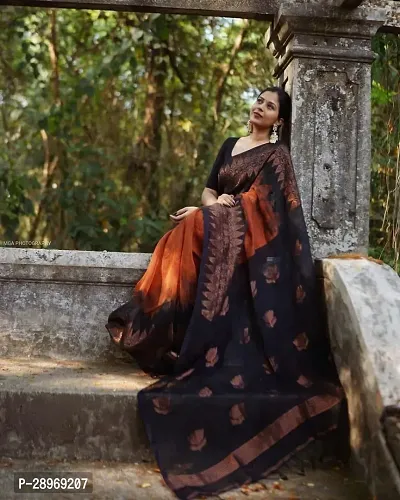 Classic Jacquard  Saree with Blouse piece-thumb4