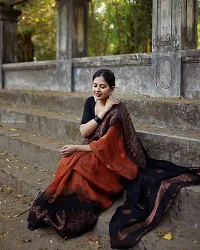 Classic Jacquard  Saree with Blouse piece-thumb2