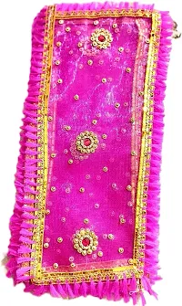 RP Bazaar Pooja Chunri, (RANDOM DESIGN) Laxmi Maa Chunari, Mata rani ki chunri, Mata Rani Chunni, Devi Durga Chunri, Durga Maa Chunri, For Diwali Puja, Navratri  other Puja Dress  (Pack of 3)-thumb1