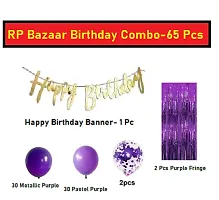 RP Bazaar Birthday Decortion Combo (Pack Of 65)-thumb1