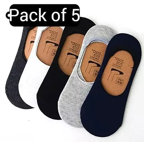 Atipriya Men & Women's No-Show Cotton Socks (Pack of 5)