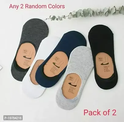 Loafer Socks - Men socks - Women Socks - No show socks invisible Socks - Low cut Socks - Anti slip Socks - Pair of 2-thumb0