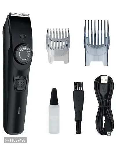 Kubra KB-1088 Hair and Beard Trimmer with USB Charging, 40 Length Setting, 45 minutes Cordless use, Black-thumb0
