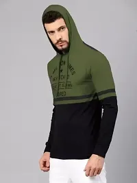 Stylish Printed Hooded Tees For Men-thumb1