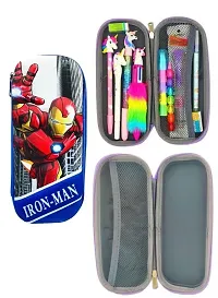 Ironnman 3D Cover EVA Pencil Case Large Capacity Pencil Pouch Bag Compass School Pouch Organizer for Students Kids Stylish Pen Holder Pouch, Stationery Box, Cosmetic Pouch Bag-thumb1