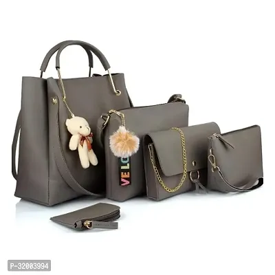 Stylish PU Leather Women Handbag Combo-thumb0