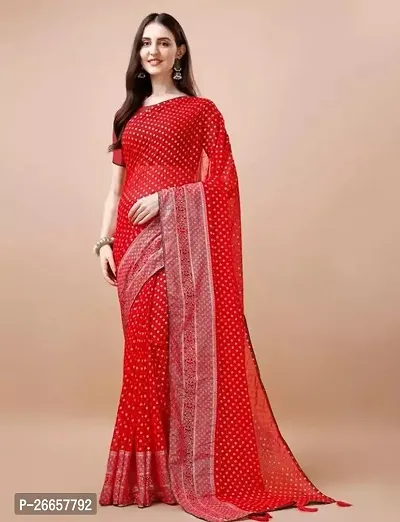 Beautiful Georgette Saree With Blouse Piece For Women