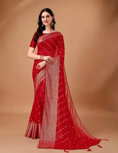 Classic Georgette Saree with Blouse piece for women