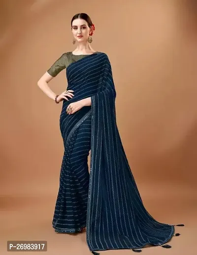 Classic Chiffon Saree with Blouse piece