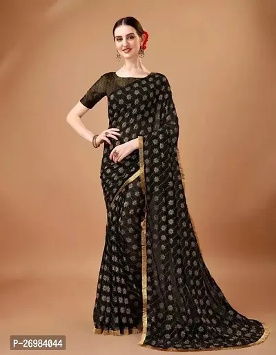 Classic Chiffon Saree with Blouse piece-thumb0