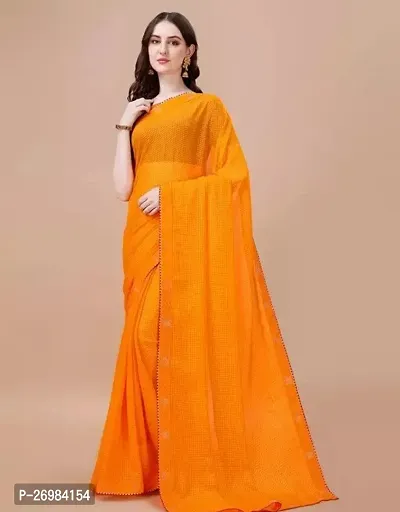 Classic Chiffon Saree with Blouse piece-thumb0