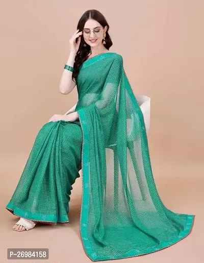 Classic Chiffon Saree with Blouse piece-thumb0