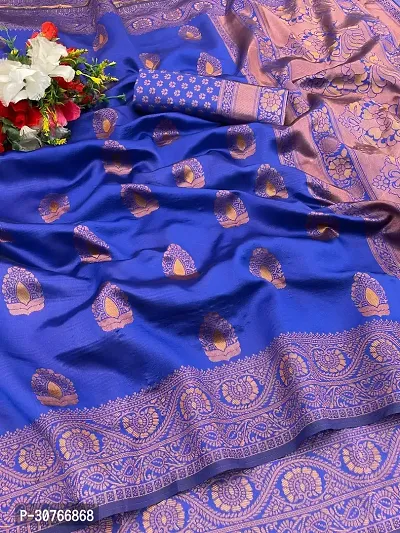 Stylish Art Silk Saree Jacquard Weaving Zari Saree For Women