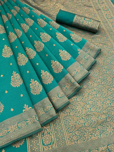 Stylish Art Silk Saree Jacquard Weaving Zari Saree For Women