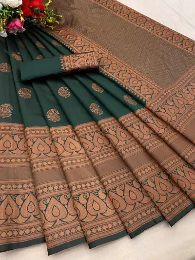 Stylish Art Silk Saree Jacquard Weaving Zari Saree For Women