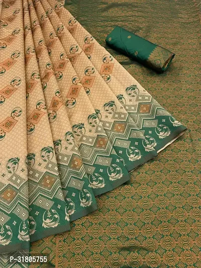 Stylish  Banarasi silk Saree Jacquard Weaving Zari Saree For Women