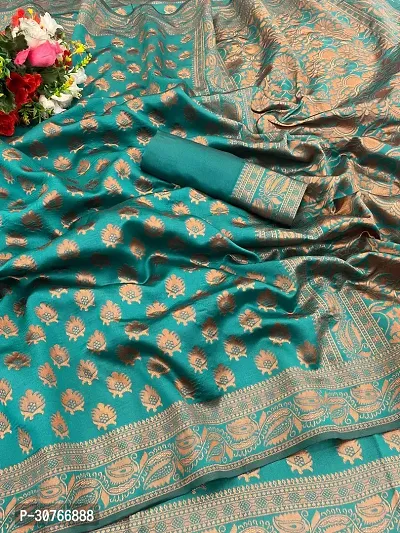 Stylish Art Silk Saree Jacquard Weaving Zari Saree For Women-thumb0