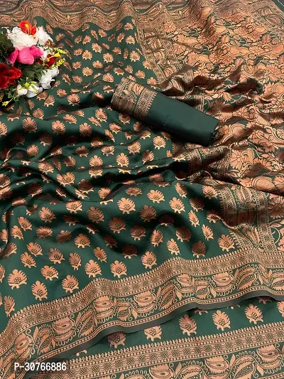 Stylish Art Silk Saree Jacquard Weaving Zari Saree For Women-thumb0