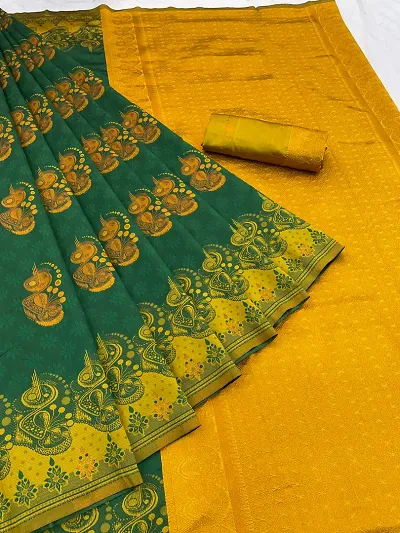 Stylish Silk Saree Jacquard Weaving Zari Saree For Women