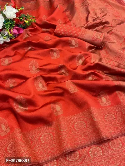 Stylish Art Silk Saree Jacquard Weaving Zari Saree For Women