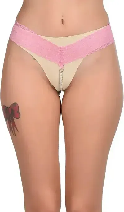 Fashion Women Nylon Thongs Panty Pack Of 1