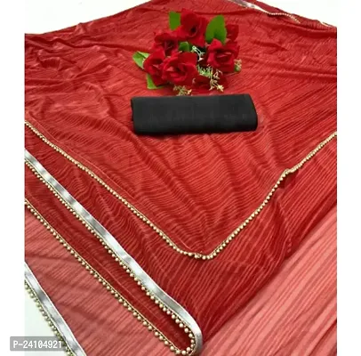 Stylish Fancy Designer Satin Saree With Blouse Piece For Women-thumb0