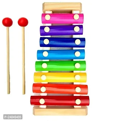Vcare Wooden Xylophone For Kids Musical Instrument Piano Toy For Babies, Kids, Childrens With 8 Note-thumb0