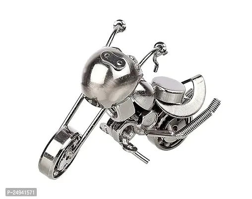 Vcare Decorative Antique Showpiece Metal Handmade Vintage Motor Bike, Miniature Decorative Showpiece For Home Decor