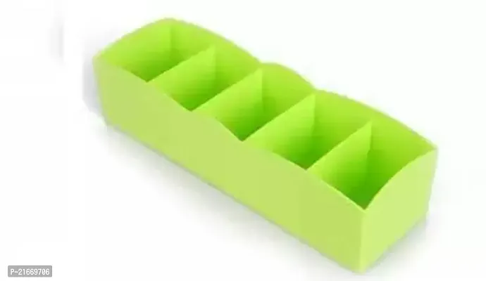 Plastic Multipurpose Drawer Organizer , Multi Color - Set of 1 (L - 26.5 x W - 8.5 x H - 6.5 cm )-thumb0