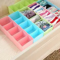 Plastic Multipurpose Drawer Organizer , Multi Color - Set of 1 (L - 26.5 x W - 8.5 x H - 6.5 cm )-thumb3