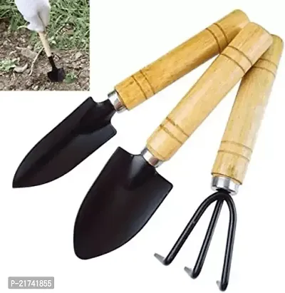 6Pcs Mini Gardening Tools Set Gardening Shovel Small Garden Rake and Hand Trowel-thumb2