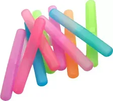 Travel Plastic Toothbrush Cover, Pack of 15, Multicolour-thumb3