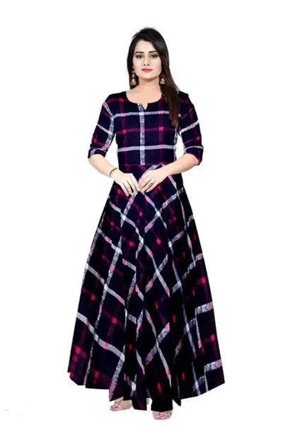 Trendy Rayon Long Printed Dresses