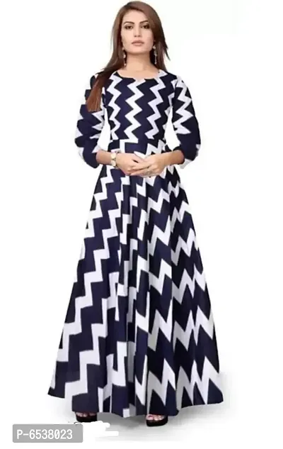 Women Rayon Printed Anarkali Kurta