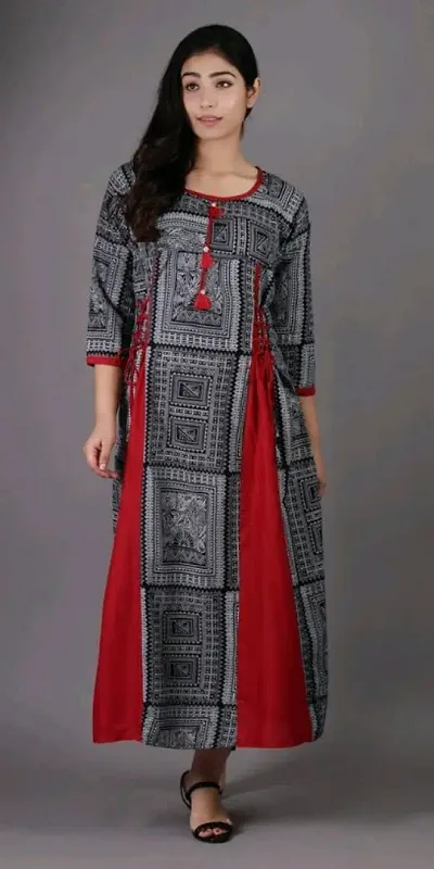 Fancy Rayon Ethnic Gowns 