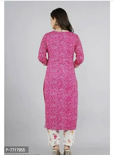 Trendy Women Rayon Printed Kurta-thumb4