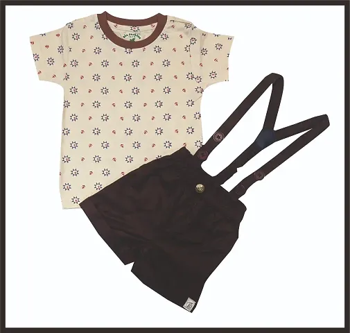 Kid's Printed Cotton Top and Bottom Set