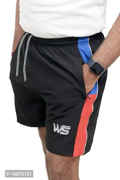 World Sports Men's Gym and Sports Wear Shorts Lycra-thumb0