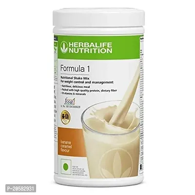 Herbalife Formula one Nutritional Shake Mix Banana Caramel |500 gm, Pack of 1|-thumb0