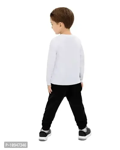 NOT BAD BOY OKOK Cotton Styilsh Printed Tshirt & Pant for Boys | 3-4 Years | White | Pack of 1-thumb2