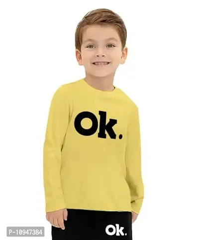 NOT BAD BOY OKOK Cotton Styilsh Printed Tshirt & Pant for Boys | 3-4 Years | Yellow | Pack of 1-thumb4