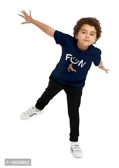 NOT BAD BOY FUN Half Sleeve Printed Tshirt and Jogger Set | Pack of 1-thumb3